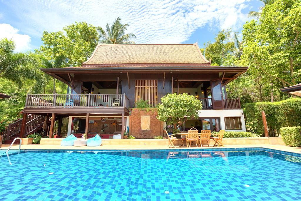 全景海景和日落美景泰国柚木别墅 苏梅岛 客房 照片