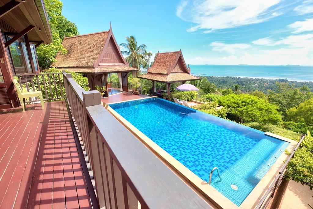 全景海景和日落美景泰国柚木别墅 苏梅岛 客房 照片